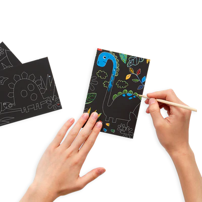 Mini Scratch & Scribble Art Kit: Dino Days