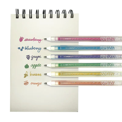 Yummy Yummy Scented Metallic Gel Pens