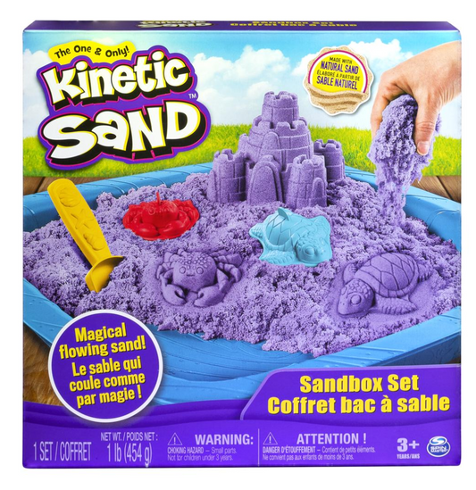 Kinetic Sand Sandbox Playset Purple