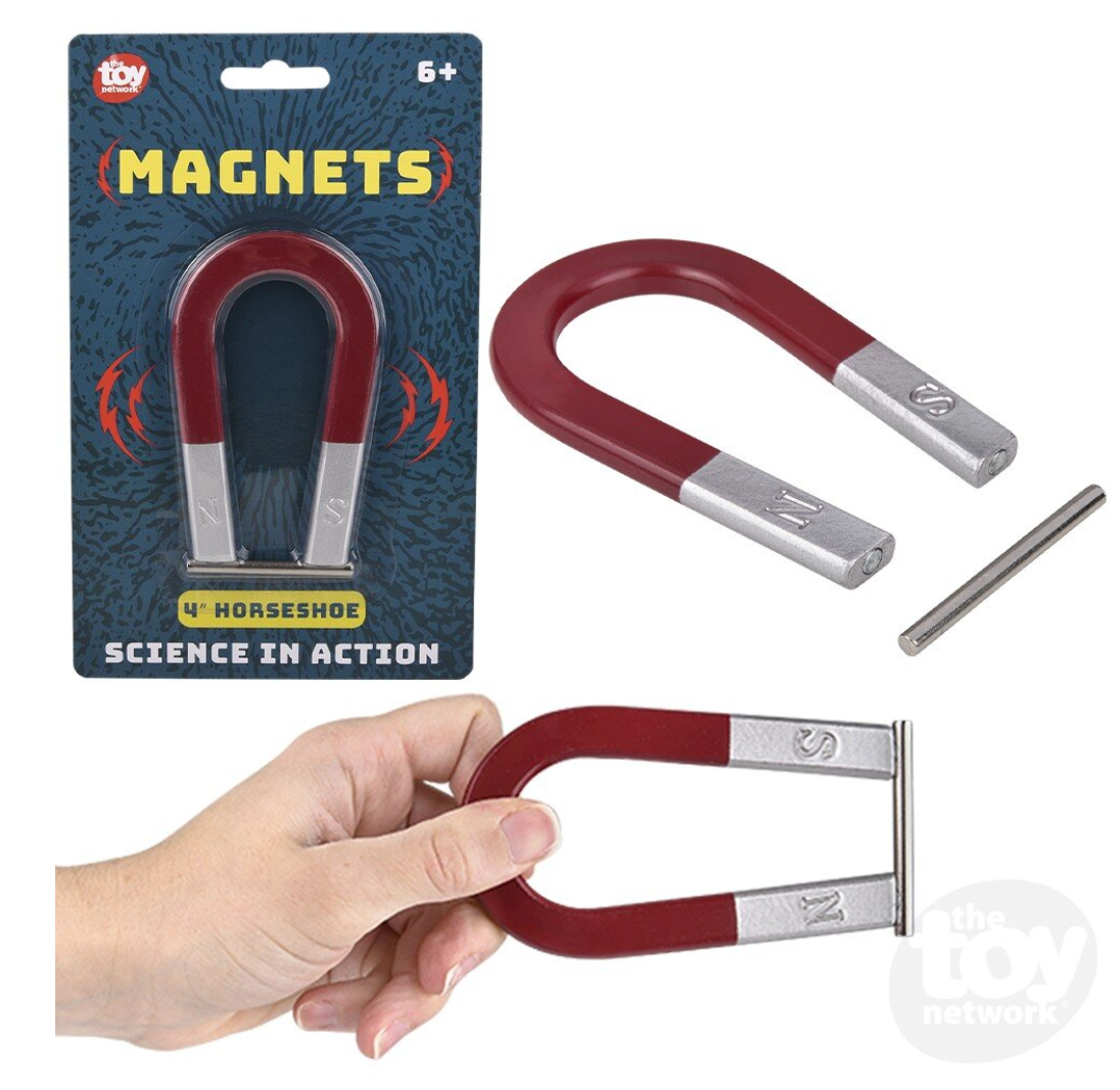Metal Horseshoe Magnet 4"