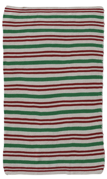Knit Striped Tea Towel