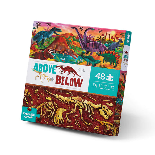 Above & Below-Dinosaur World-48 Piece Puzzle