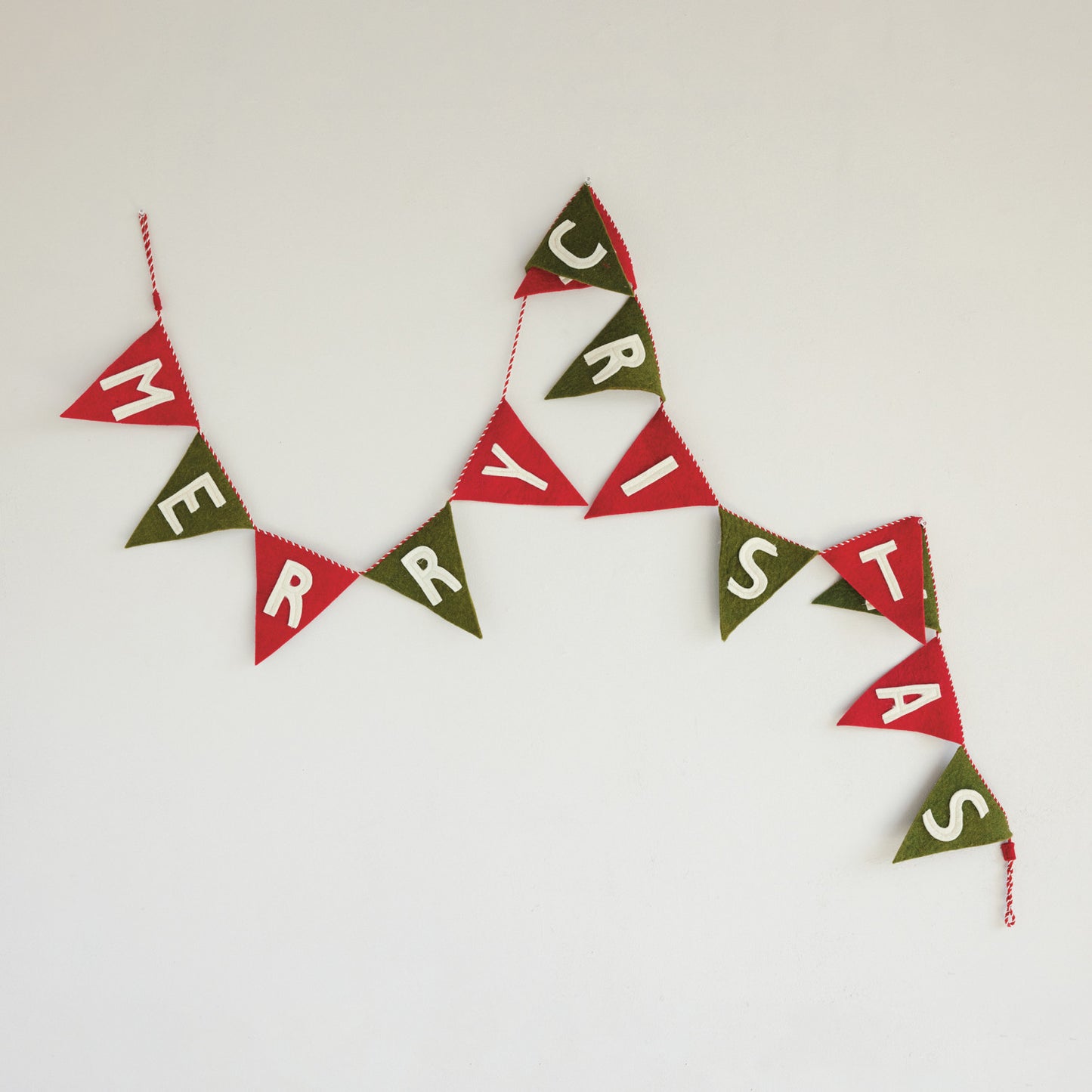 "Merry Christmas" Felt Banner