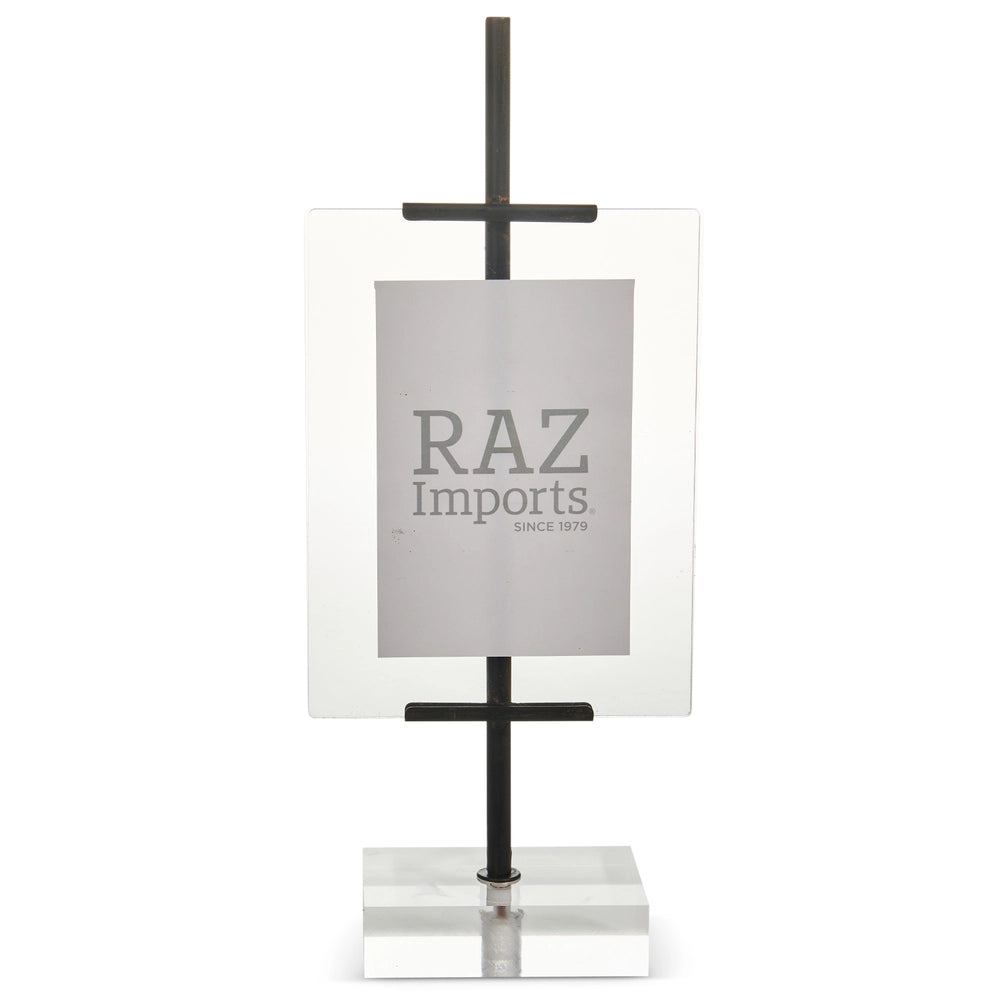 15" Black Picture Frame Easel