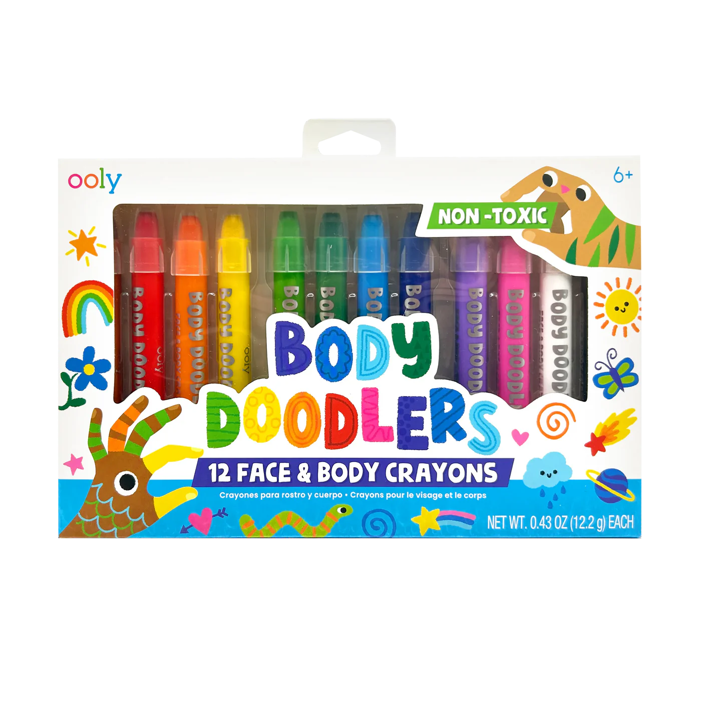 Ooly Body Doodlers Face & Body Crayons