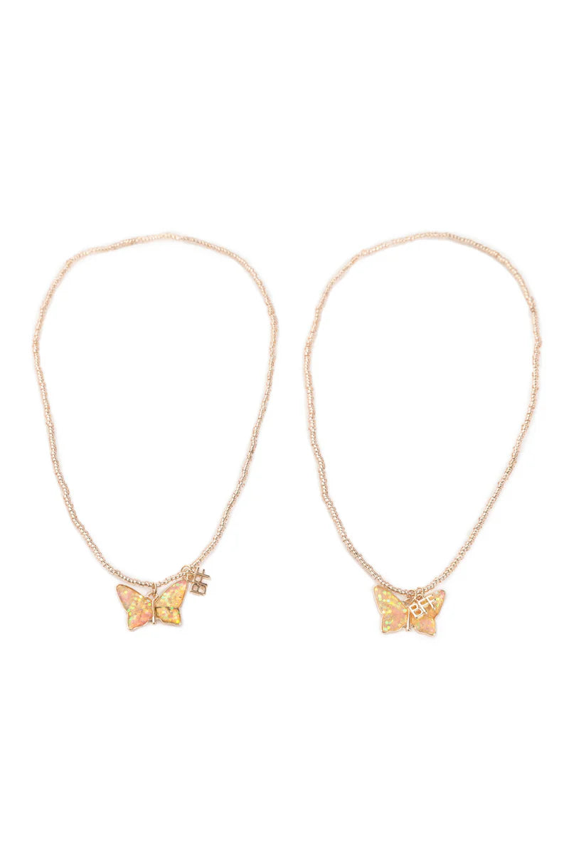 Butterfly BFF Tear & Share Necklaces