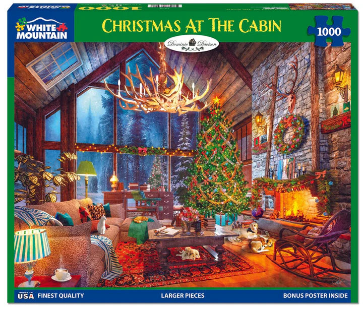 Christmas At The Cabin Puzzle 1000pc