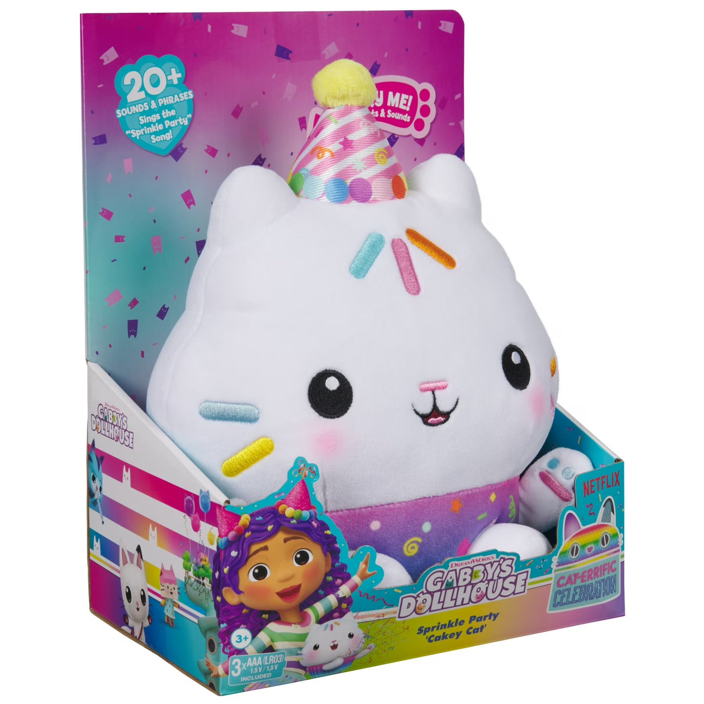 Gabby's Dollhouse Sprinkle Party Cakey Plush