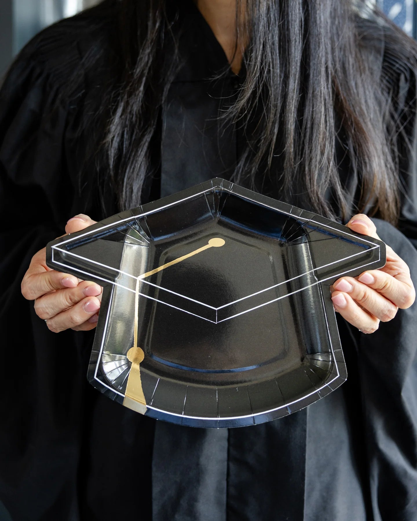 Black Cap Paper Plates