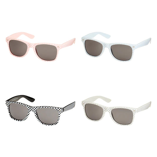 Checked Sunglasses - Assorted Colors