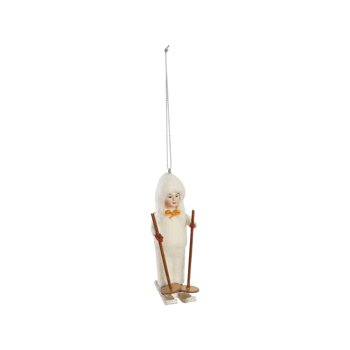 Vintage Child Skiing Ornament