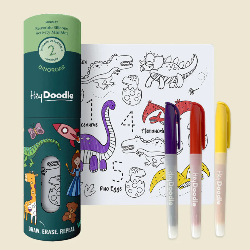 Dino Roar - Mini Coloring & Doodle Mat