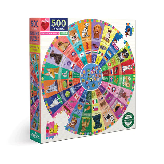 Dogs of the World 500pc Round Puzzle