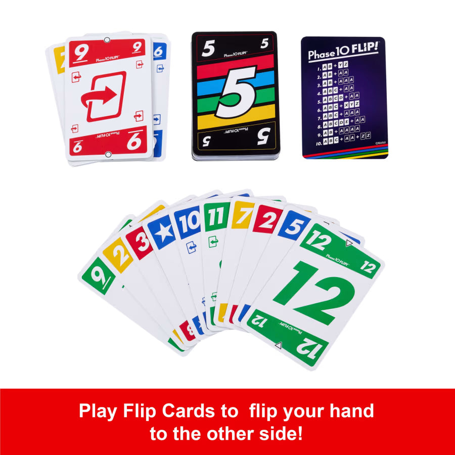 Phase 10 Flip Card Game
