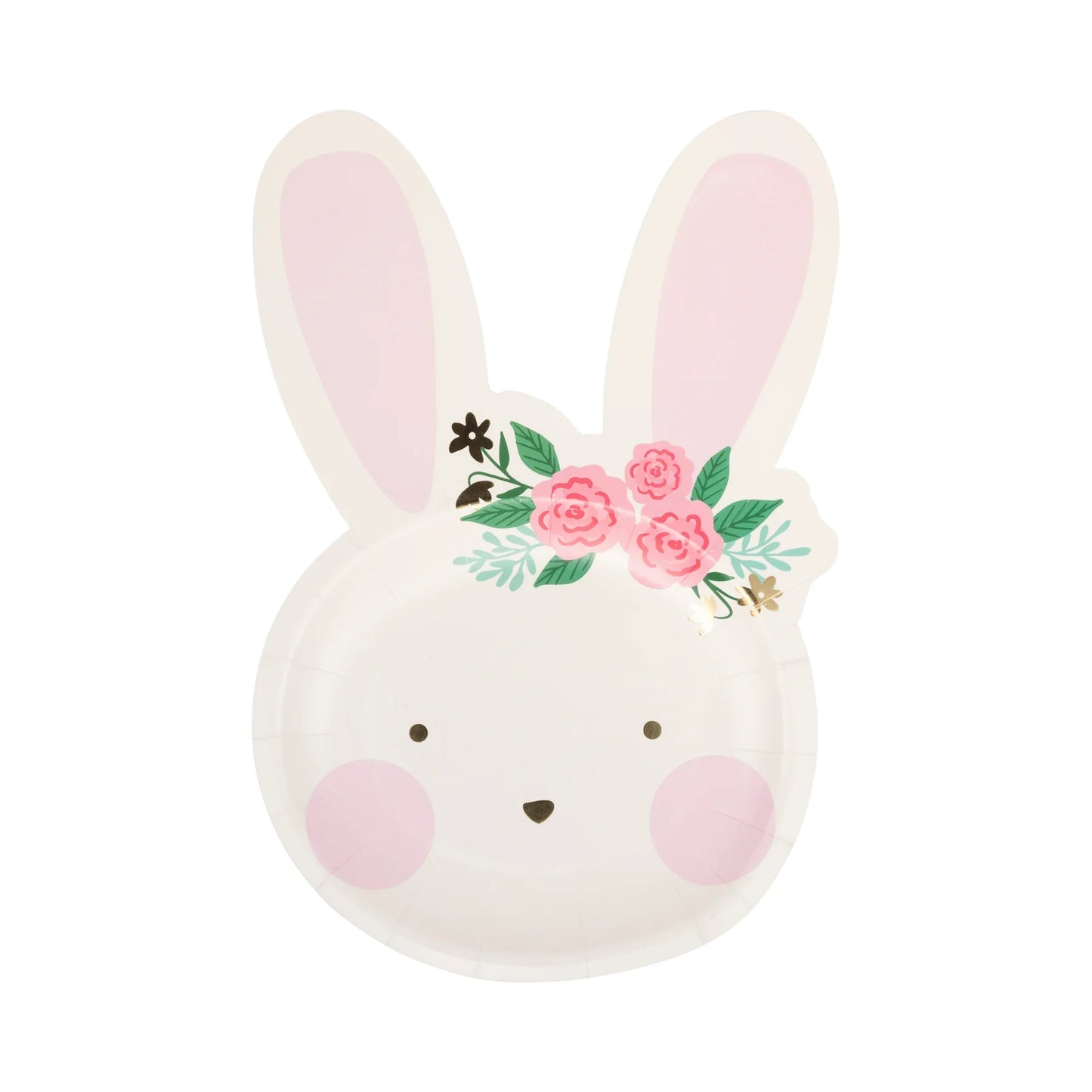 Floral Bunny Paper Plates