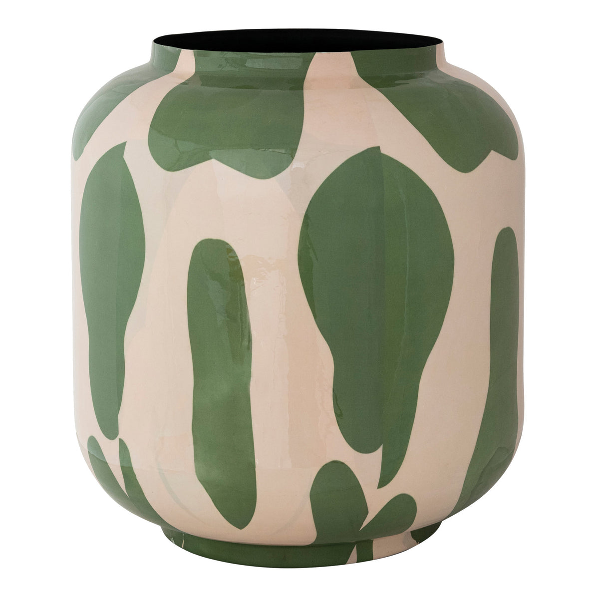 Green & Ivory Vase