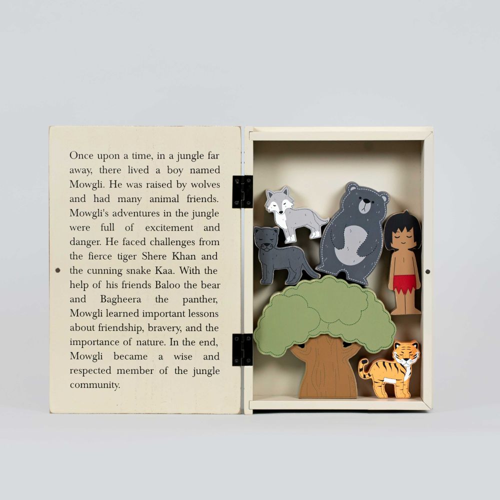 Wood Story Book - Jungle Book