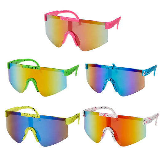 Kids Sunglasses - Shield Mirror Color Frame