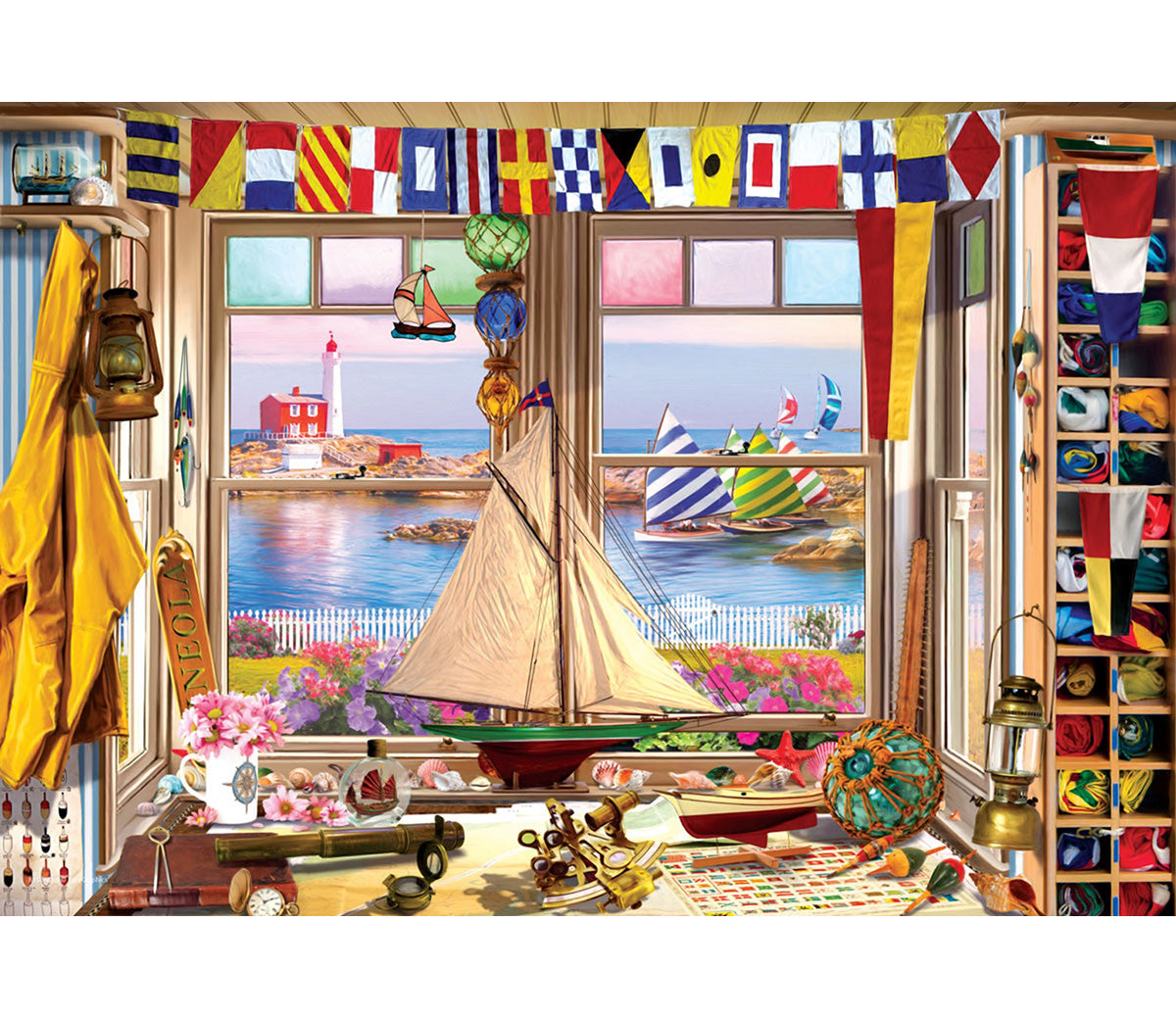 Lighthouse Puzzle Tin