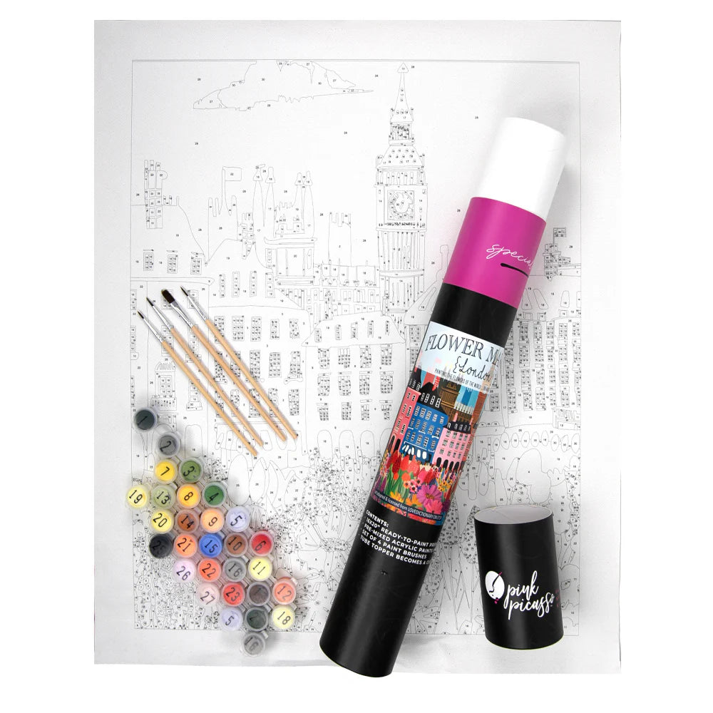 Paint By Numbers - Flower Market - London