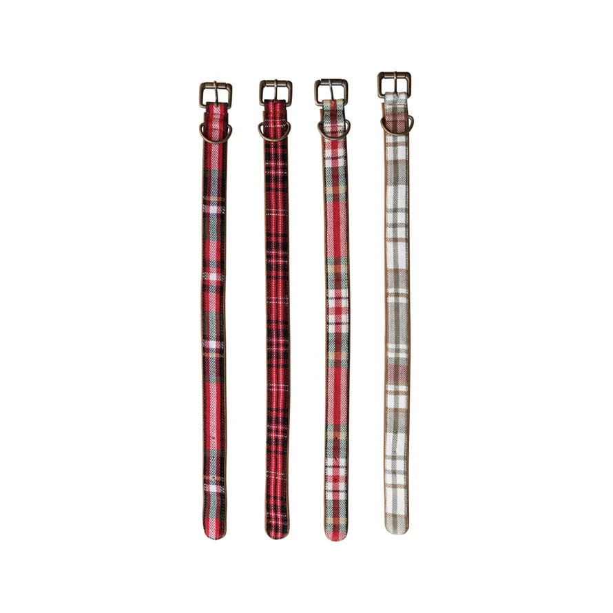 Medium Plaid Dog Collar