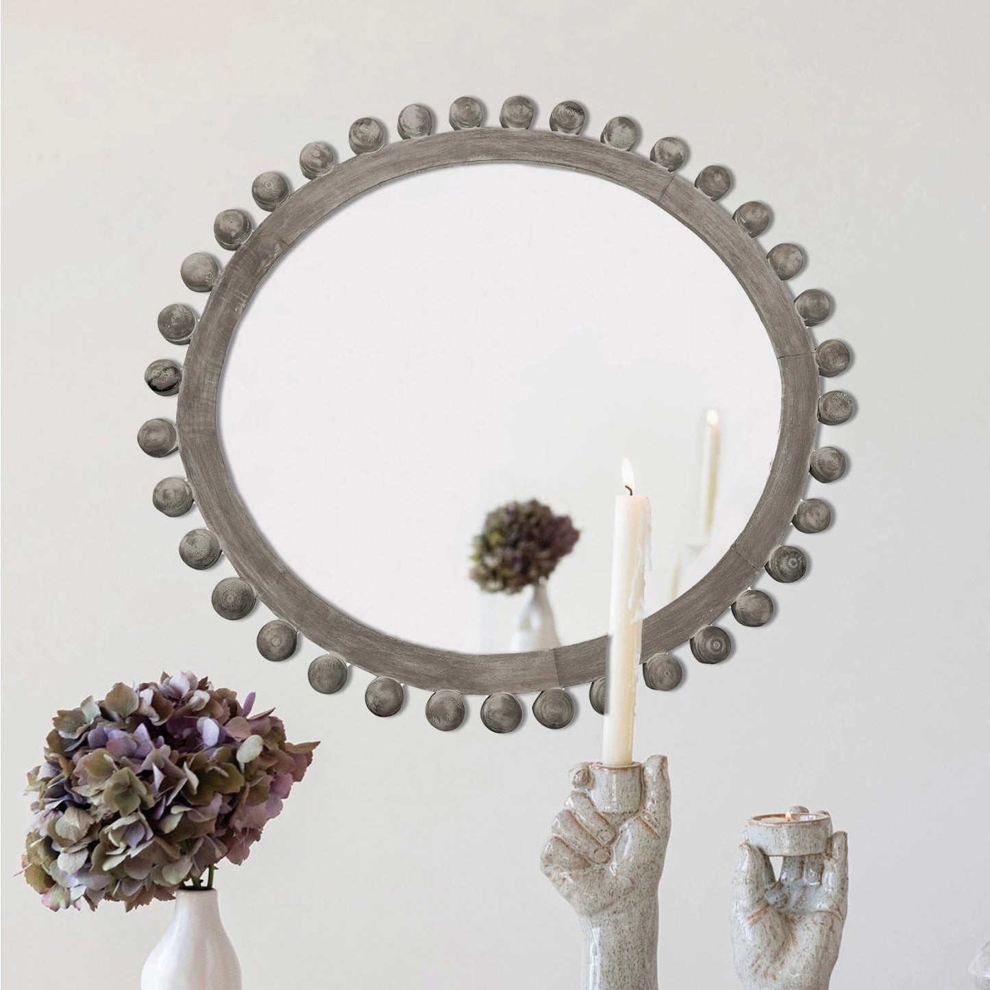 Mango Wood Framed Wall Mirror