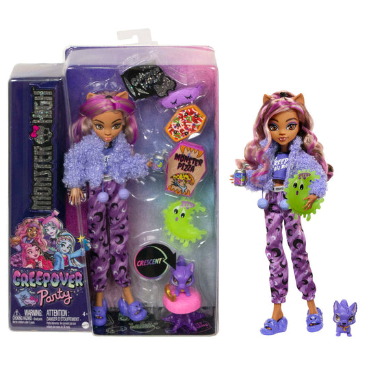 Monster High Doll And Sleepover Accessories Purple