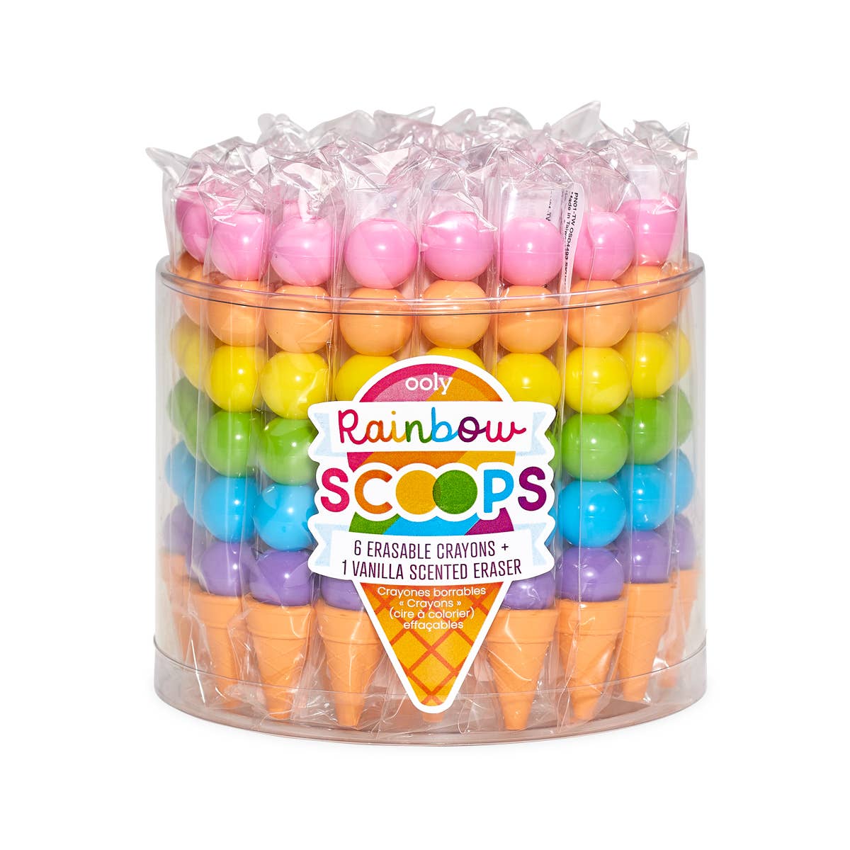 Vanilla Stacking Erasable Crayons