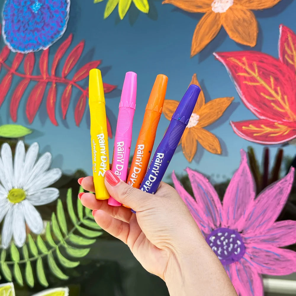 Rainy Days: Window Gel Crayons