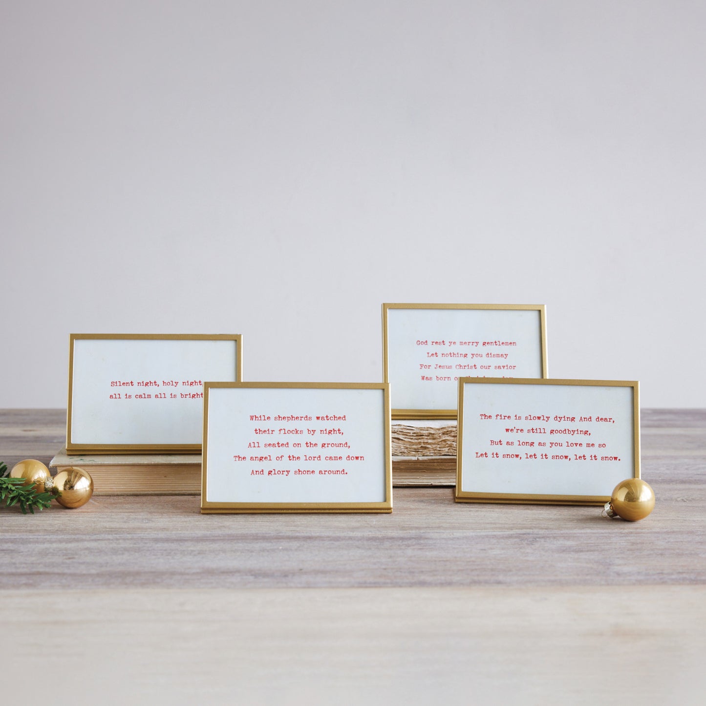 Gold Framed Christmas Quote