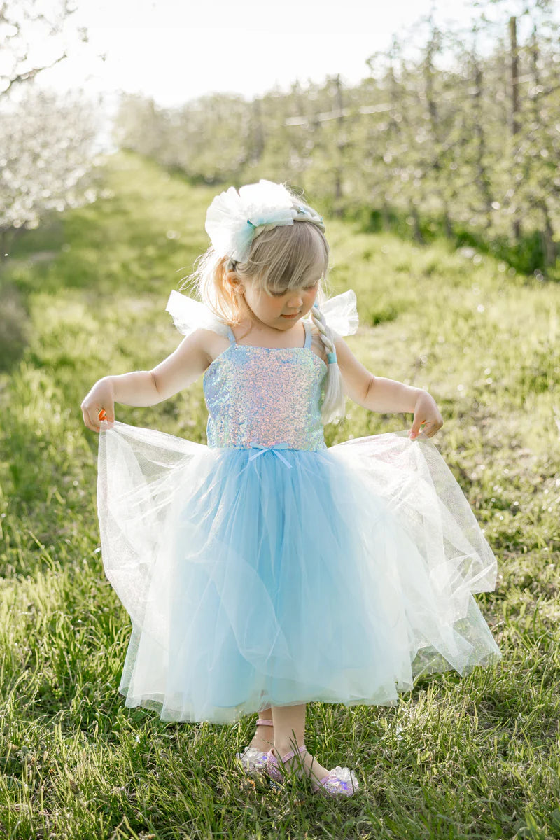 Blue Sequin Princess Dress - Size 5/6