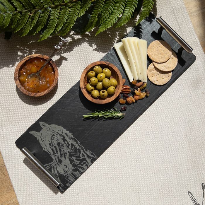 Small Slate Serving Tray - Horse