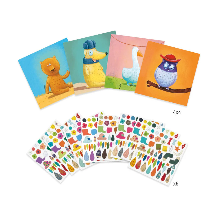 Create Animals Sticker Collage Kit