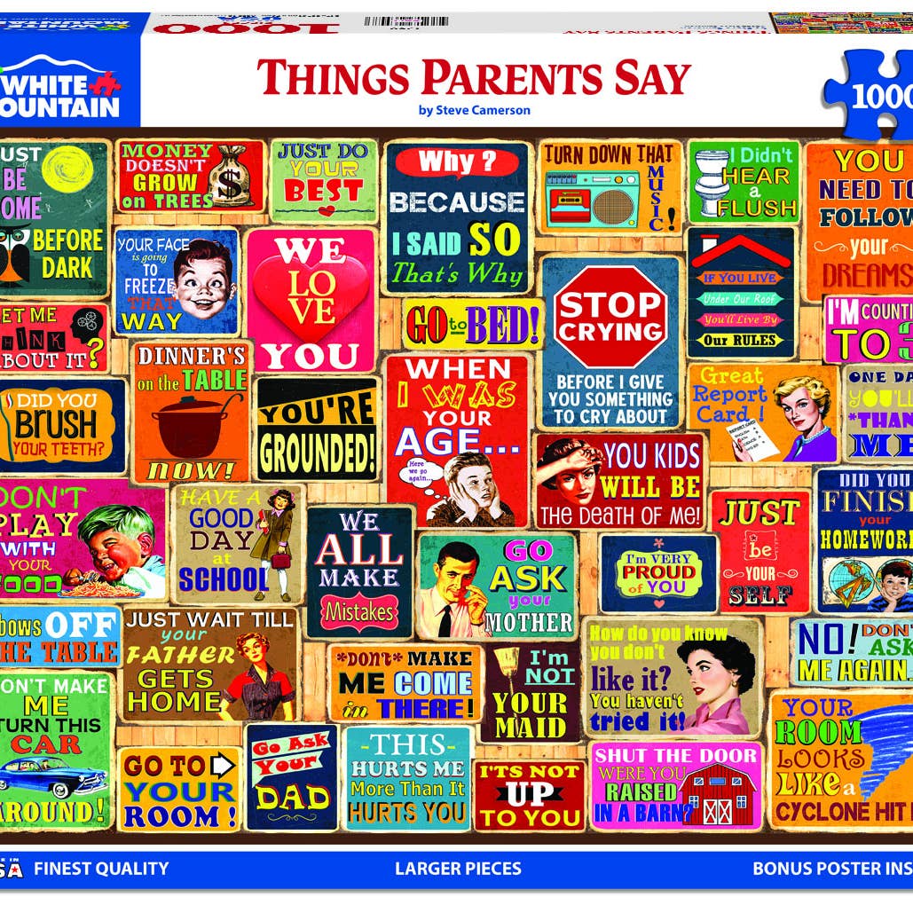 Things Parents Say Puzzle