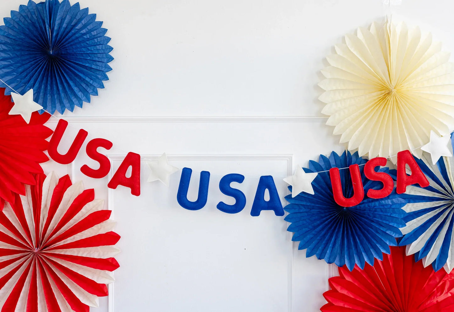 USA Puffy Felt Banner