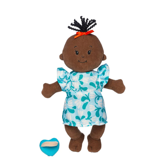 Wee Baby Stella Brown Doll with Black Wavy Tuft