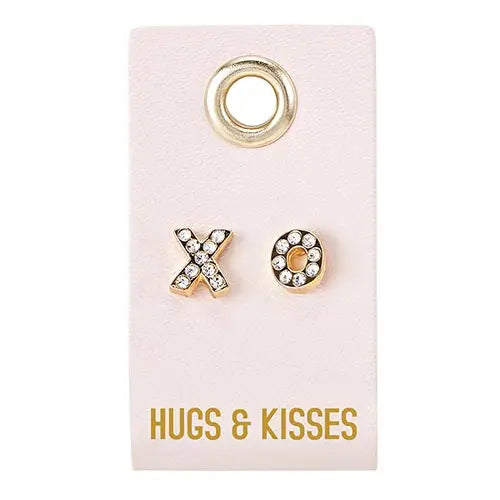 Leather Tag Earrings-1 set
