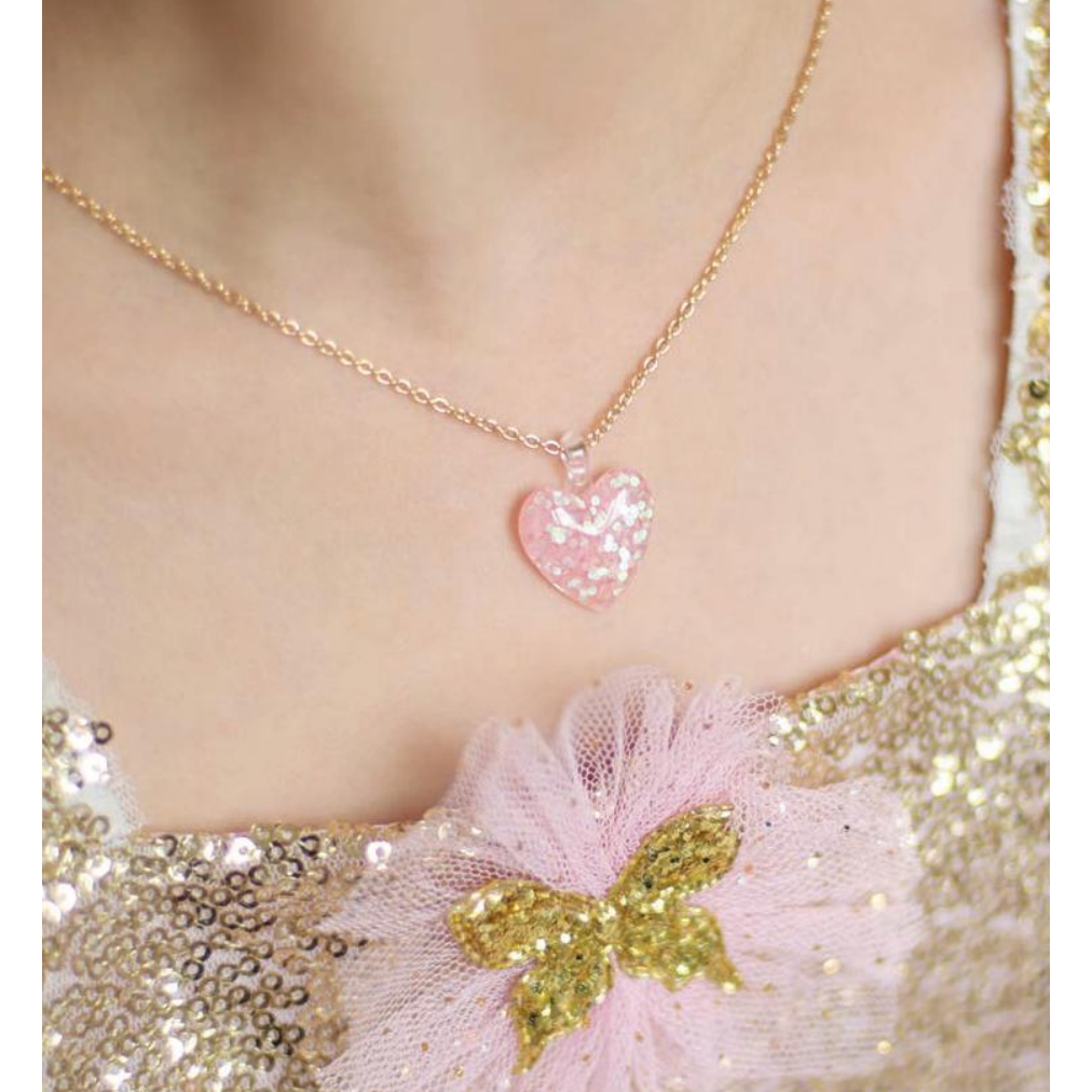 Glitter Heart Necklace