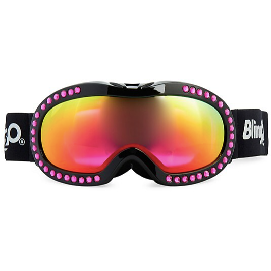 Hot Pink and Black Ski Mask