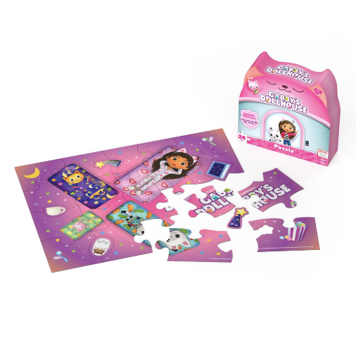 Gabby`s Dollhouse Puzzle 24pc