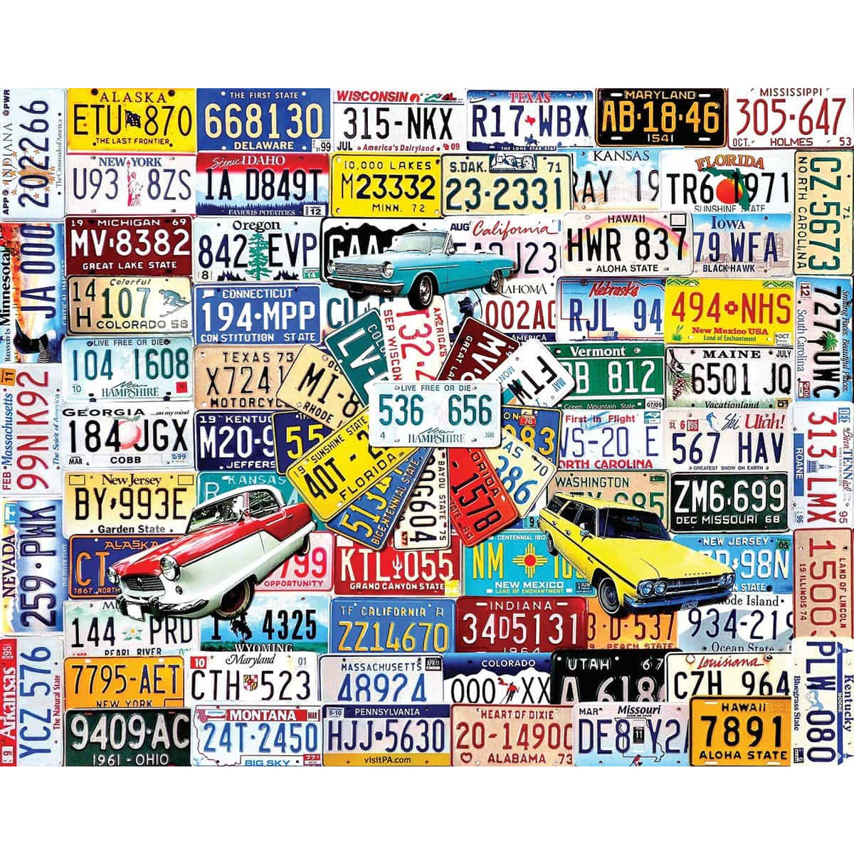 State Plates Puzzle 500pc