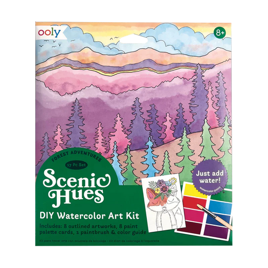 Scenic Hues D.I.Y. Watercolor Art Kit - Forest Adventure