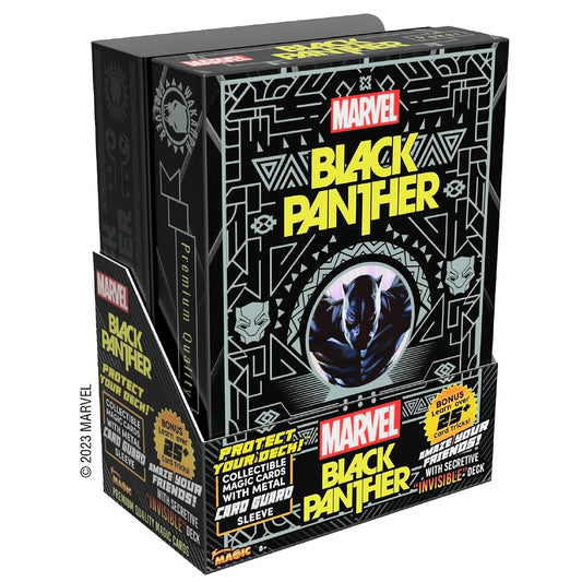 MARVEL Card Guard with Collectible Deck: BLACK PANTHER