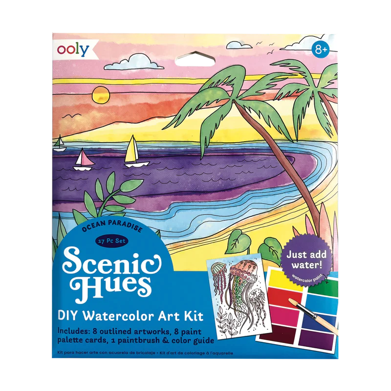 Scenic Hues D.I.Y. Watercolor Art Kit - Ocean Paradise
