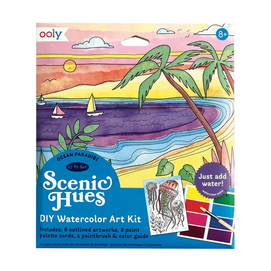 Scenic Hues D.I.Y. Watercolor Art Kit - Ocean Paradise