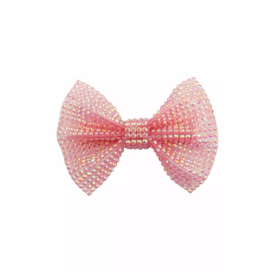 Pink Gem Bow Hairclip