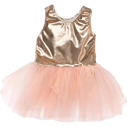 Rose Gold Ballet Tutu Dress Size 5-6