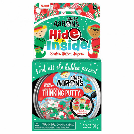Santa's Hidden Helpers - 4" Thinking Putty Tin