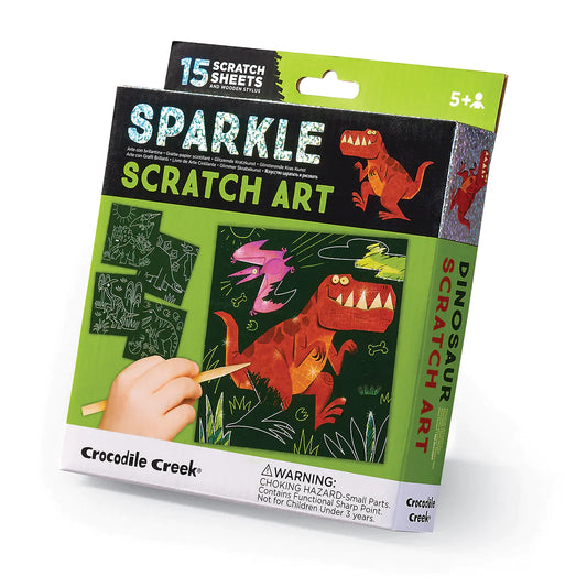 Sparkle Scratch Art - Dinosaur