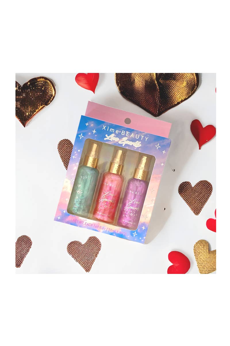 Love Sparkle Body Shimmer Trio Set